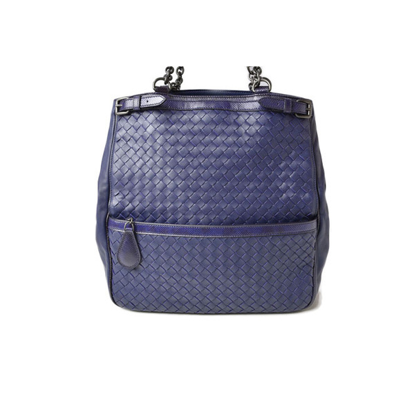 Bottega Veneta Tote Bag Intrecciato Nappa Python Crocodile Purple great